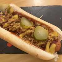 Hot dog  at La Vegana Taperia in Malaga