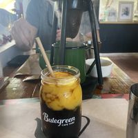 Mango iced coffee at Bulegreen in Oakland Park