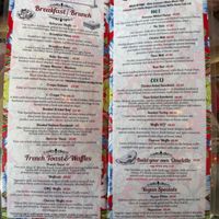 Menu at Bulegreen in Oakland Park