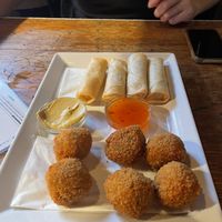 Vietnamese loempias and bitterballen   at Het Ketelhuis in Amsterdam