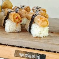 Sweet chilli Spring roll nigari (ve) at Nami Sushi in New Plymouth
