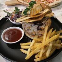 Vegan Burger at Huvan Beach Resort in Male