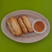 Spring rolls at Sole Cafe in Langkawi