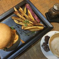 Milk on my coffee was substituted with soya milk. at Mugg & Bean -  Cresta in Johannesburg