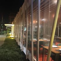 Outside seating at Casa Baco in Brasilia