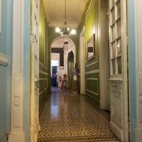 Entrada al local at Vegan Meat in Santiago