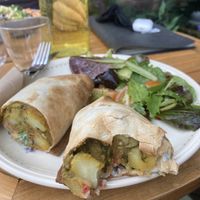 Bombay wrap - v tasty  at Baskervilles in Bury St Edmunds