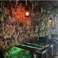 Nature Fort Bar Table  at Enchanted Forest in Placerville