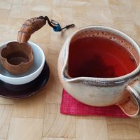 Tea made from Five Flavor Berry (오미자차) at Damso in Berlin