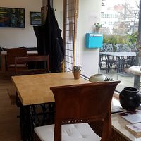 Interior of location - seating space at Damso in Berlin