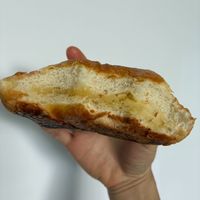 Inside of a puff pastry at Sù Xué HōngBèi Fāng 素學烘焙坊 in New Taipei City