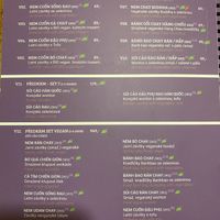 vegan menu 1/2  at Quan Que Vietnamese Cuisine in Karlovy Vary