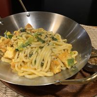 Udon noodles with red curry and tofu  at Quan Que Vietnamese Cuisine in Karlovy Vary
