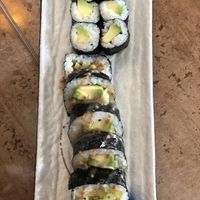 Vegan sushi  at Kaori in Trieste