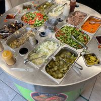   at Falafel HaRova in Jerusalem