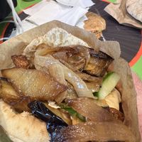   at Falafel HaRova in Jerusalem