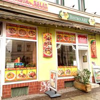 Front of the store at Bistro Ari in Leipzig