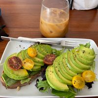 Delicious avocado toast, seasoned well and fresh at Another Clandestino in Holbox