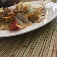 Lomo saltado at Loving Hut - Orbegoso in Trujillo