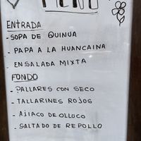 Menu options   at Loving Hut - Orbegoso in Trujillo