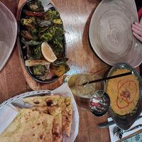 Pilee daal tadka, subzi seekh & lehsuni naan. at Dhabba in Glasgow