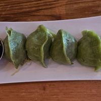 Steamed veggie dumpings at Spicy Moon - 3rd St in New York City