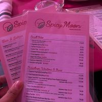Menu  at Spicy Moon - 3rd St in New York City