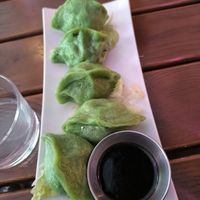 Veggie dumplings at Spicy Moon - 3rd St in New York City