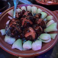 Mushrooms and bok choy  at Spicy Moon - 3rd St in New York City