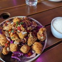 Salt and pepper tofu was amazing at Spicy Moon - 3rd St in New York City