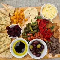 Vegan share platter at Lickety Split in Footscray