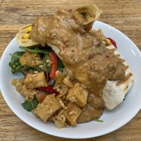 Thai spices tofu wrap at Lickety Split in Footscray