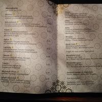 la carte at Barbès Bar in Luzern