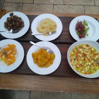Sliced/prepared fruit options at Ayii Anargyri Natural Healing Spa Resort in Paphos