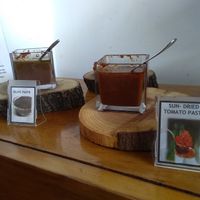 Vegan dips at Ayii Anargyri Natural Healing Spa Resort in Paphos