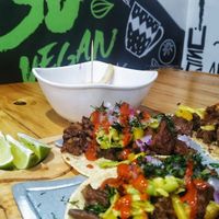 Tacos picantes ✨🌱 at Mercy Vegan Food in Bogota