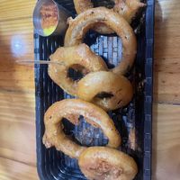 Onion rings   at Mercy Vegan Food in Bogota