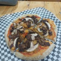 Pizza at Mercy Vegan Food in Bogota