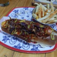 Hotdog at Mercy Vegan Food in Bogota