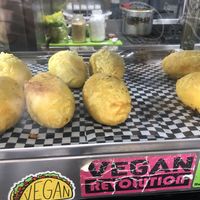 Pasteles de yuca   at Mercy Vegan Food in Bogota