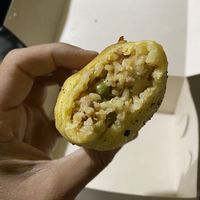 Pastel de yuka (relleno)  at Mercy Vegan Food in Bogota