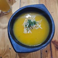 sopa del menu del dia at Mercy Vegan Food in Bogota