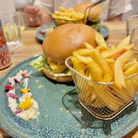 De filet no fish burger  at Vegorilla in Montpellier