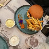 Daily special burger   at Vegorilla in Montpellier