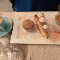 Dessert trio at Vegorilla in Montpellier