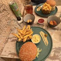 Big gorilla burgers, nuggets, mozzarella sticks.   at Vegorilla in Montpellier