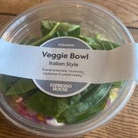 Vegan Veggie Bowl Italian Style salad at CPH - Espresso House - T2 in Kastrup