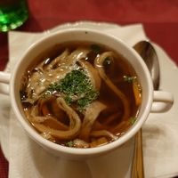 Frittatensuppe at Dorfstadl in Fiss