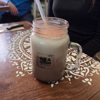 Iced latte at Cafe Aragon in Sherbrooke