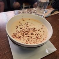 Latte at Cafe Aragon in Sherbrooke